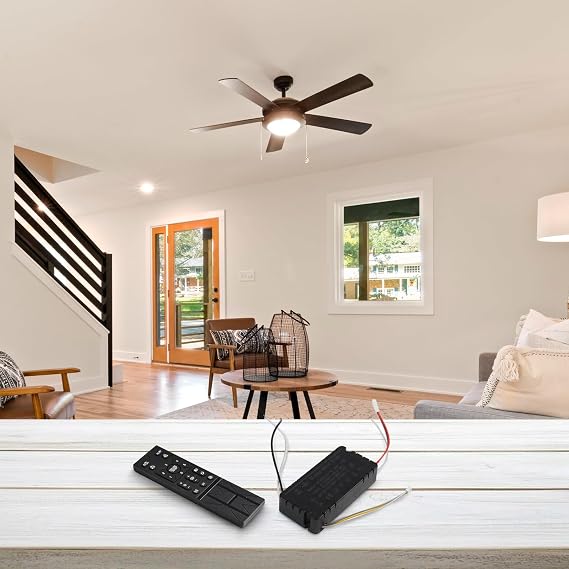 Ceiling Fan Lights Remote Control Kit With 6 Speeds Settings Variable for frequency Dimming Controller Driver AC 110V-265V