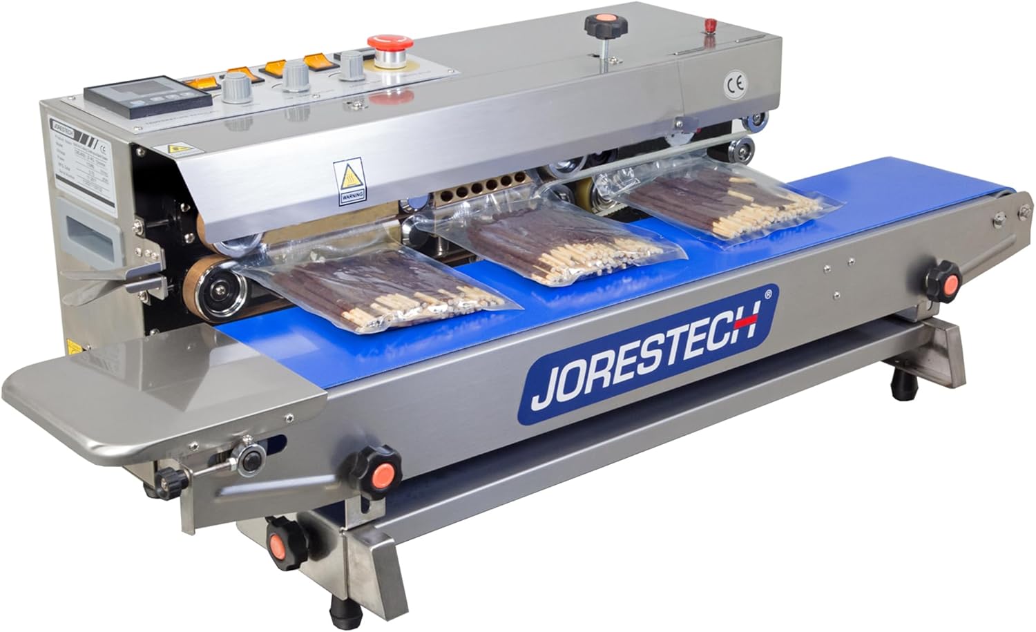 JORESTECH Continuous Band Sealer CBS-800I-L-R with Digital Temperature Control (Stainless Steel) VERTICAL/HORIZONTAL