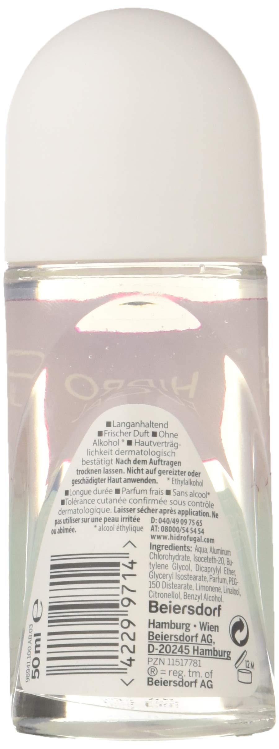 Hidrofugal, roll-on anti-traspirante Dusch-Frische, confezione da 5 (5 x 50 ml) (lingua italiana non garantita)