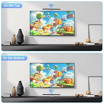 Motion Sensor Bar for Wii - Wired USB Sensor Bar Replacement for Nintendo Wii and Wii U Console - Game Accessories for Wii, Wii U