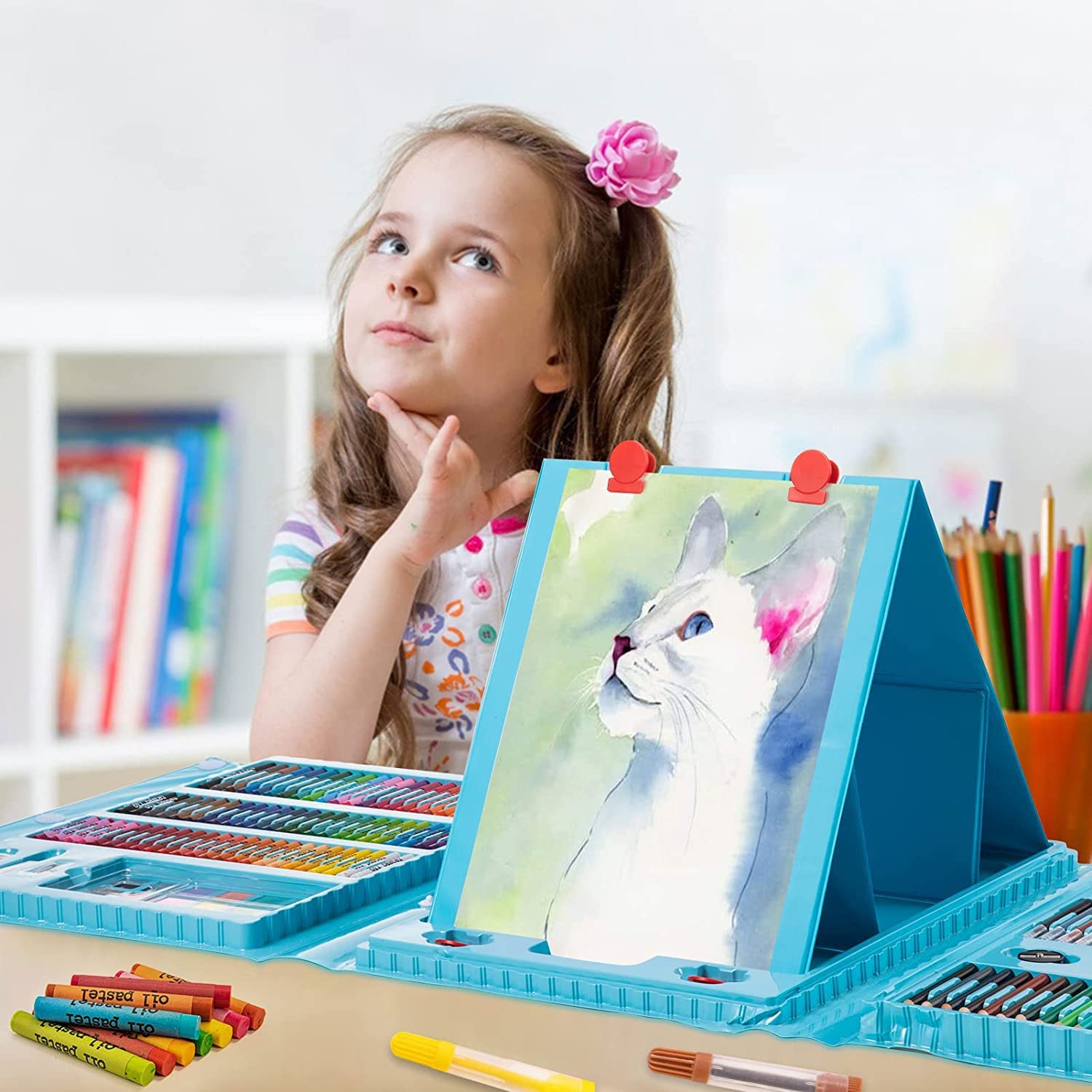 KA-00694 超豪華！お絵かきアートセット 176ピース 子供のお絵かきセッ KA-00694 超豪華！お絵かきアートセット 176ピース 子供のお