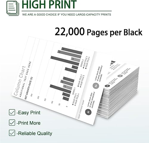 Miniatura 3 de Cartucho de tóner negro M3250 24B6887 (paquete de 2): Cartucho de tóner compatible con NUC 24B6887 para impresora Lexmark 24B6887 XM3250 M3250