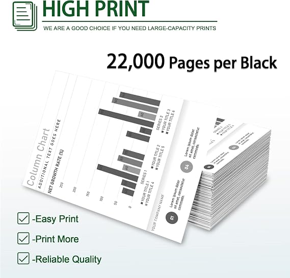 M3250 24B6887 Black Toner Cartridge (2-Pack): NUC Compatible 24B6887 Toner Cartridge Replacement for Lexmark 24B6887 XM3250 M3250 Printer Toner Cartridge
