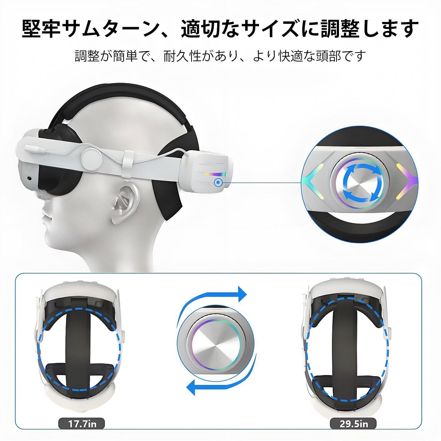 Amazon.co.jp: Crspexil Meta Quest 3ヘッドストラップ バッテリー