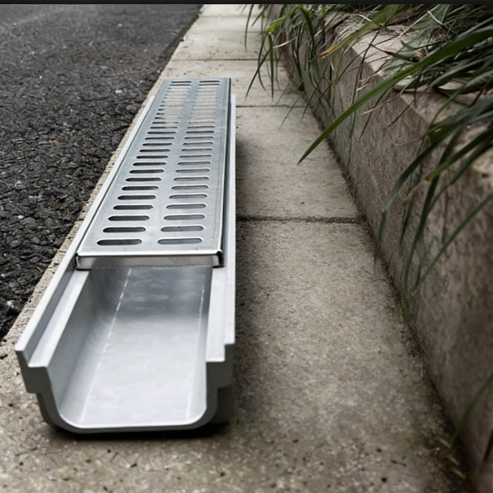 Caniveau de drainage durable 15x6 cm solution fiable charge 907 kg