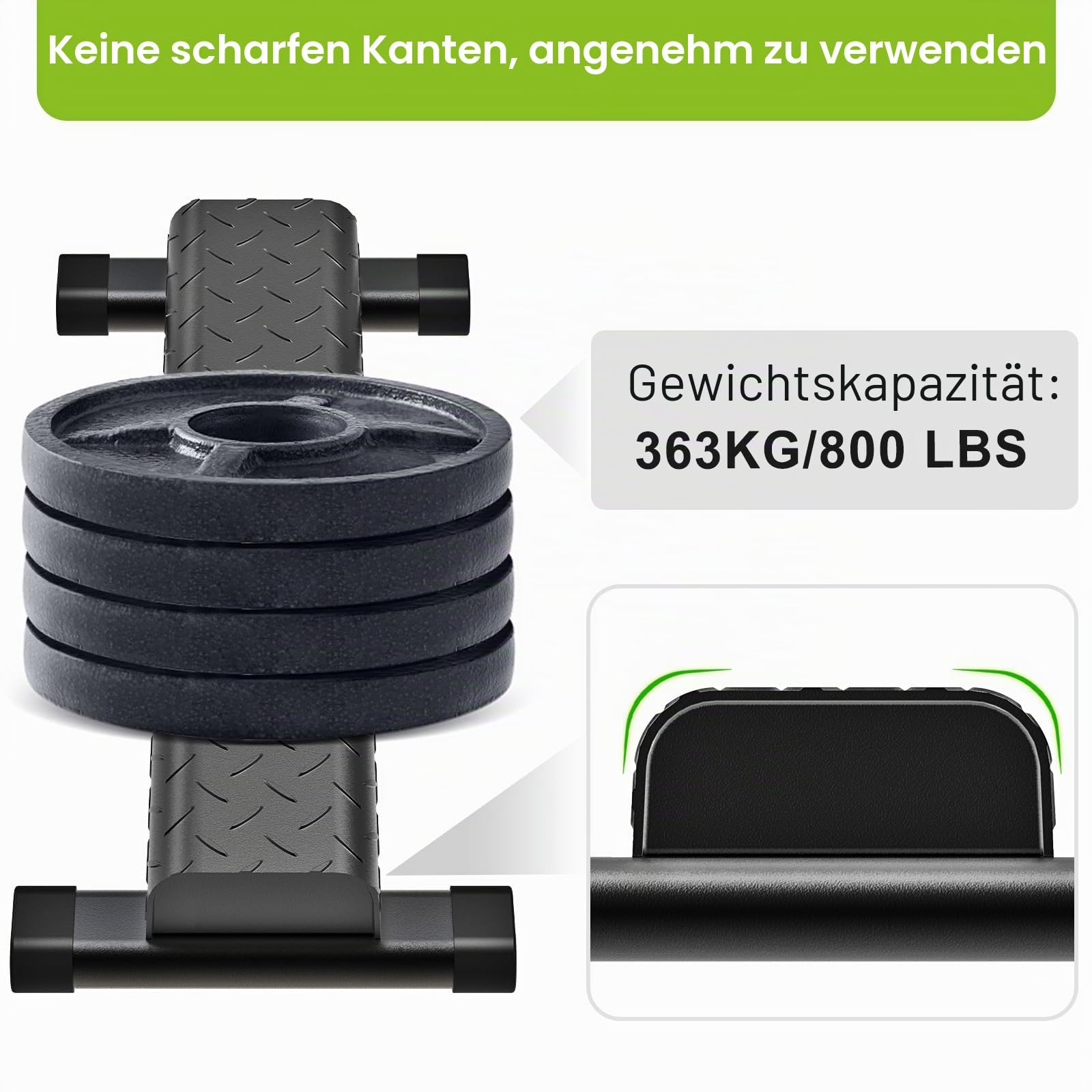 Kipika Vielseitige Wadenhebestange - Robuste Stahl-Steh-Wadenhebemaschine für das Fitnessstudio zu Hause, rutschfestes Design - Perfekt für Wadenheben, Kniebeugen, Fußdehnungen und Dip-Übungen