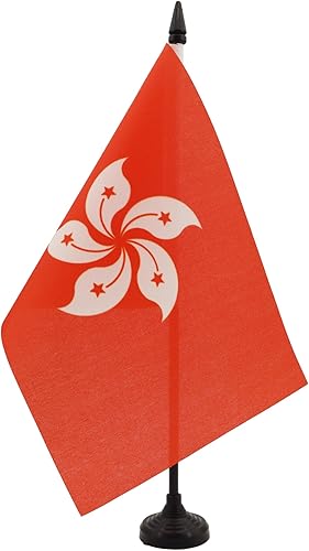 Miniatura 250 de Bandera de la bandera del Líbano de AZ, 3.9 x 5.9 in, bandera de escritorio libanesa, 5.9 x 3.9 in, barra y base de plástico negro