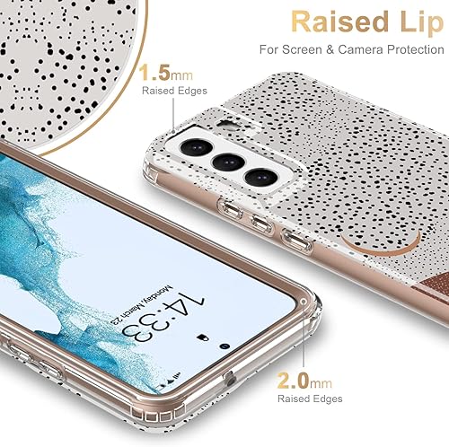 Miniatura 4 de ESDOT - Funda protectora para celular Samsung Galaxy S21 Plus, de grado militar, resiste caídas de 21 pies (probado), con diseños modernos, para