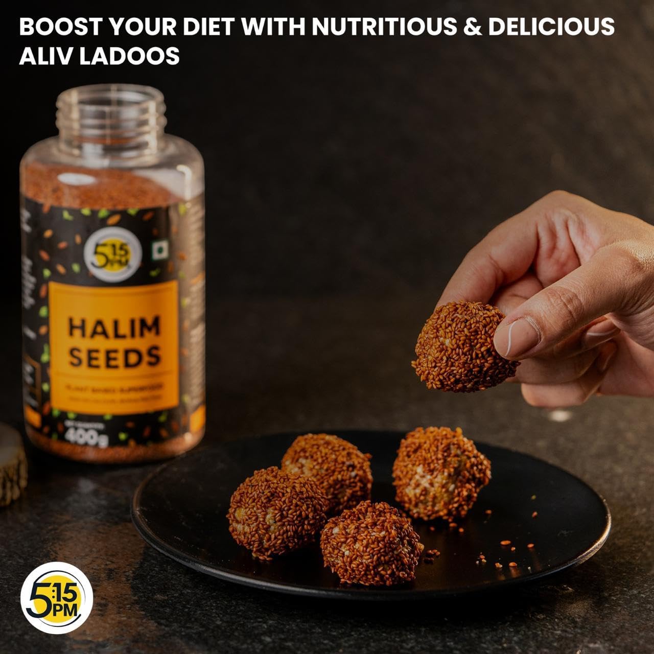 5:15PM Halim Seeds For Eating | 400g |Garden Cress Aliv Seeds | Hygienically Packed | Raw and Natural | Halim SeedI Used in Cooking, Baking, Smoothies and Other Beverages and Hair Growth
