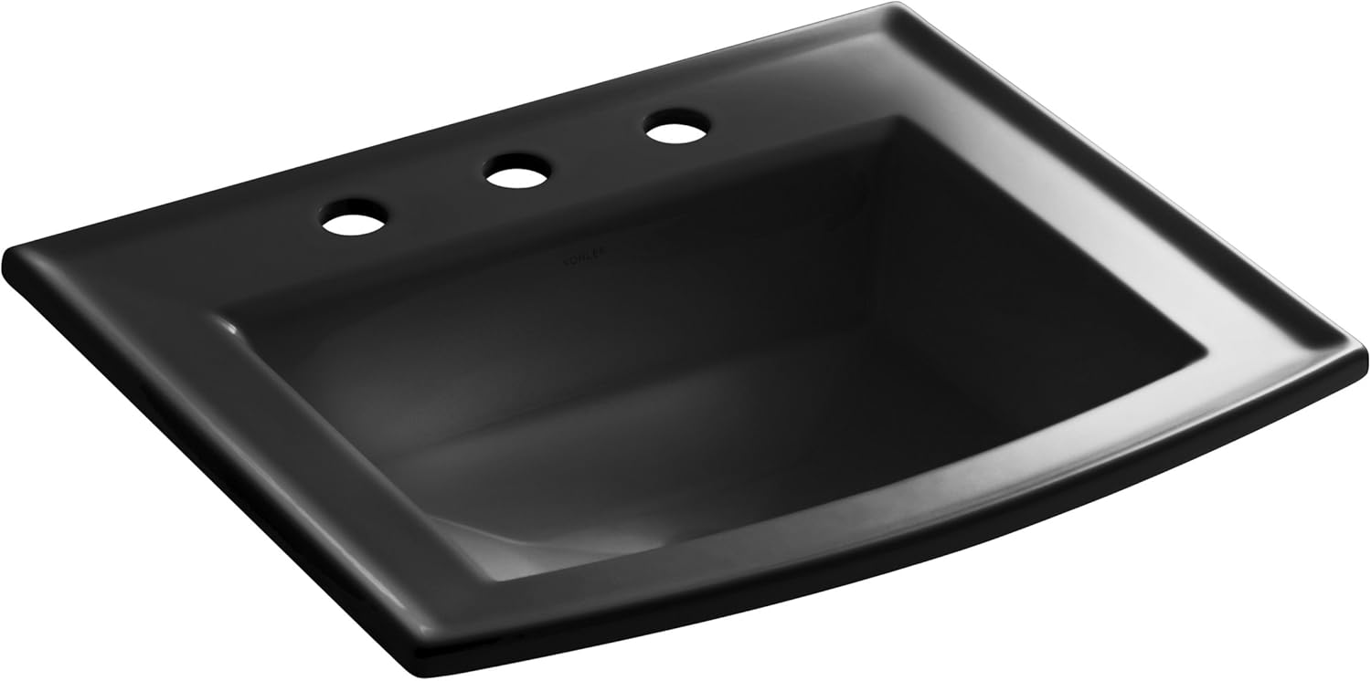 KOHLER K235687 Archer SelfRimming Bathroom Sink with 8Inch Centers