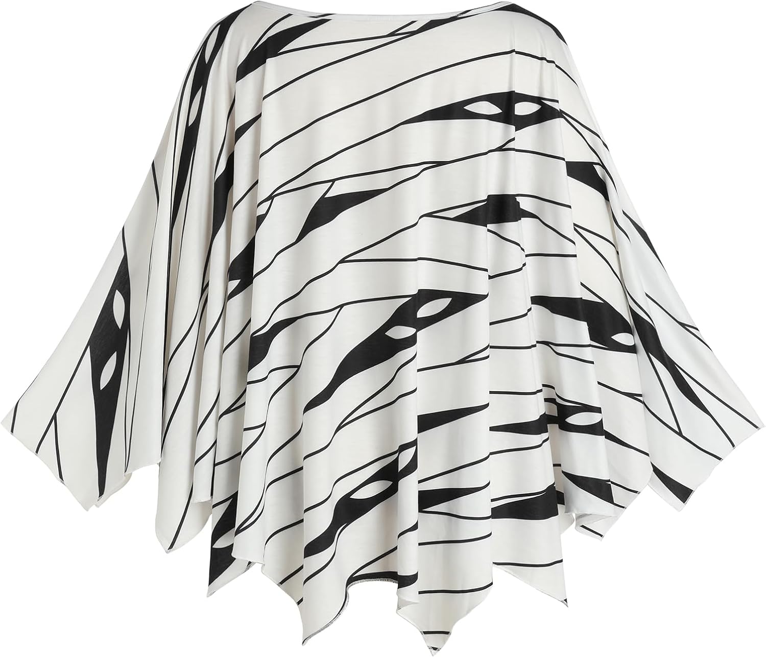 Women's Halloween Costumes Spider Web Poncho Shawl Cape Party Cosplay Tops