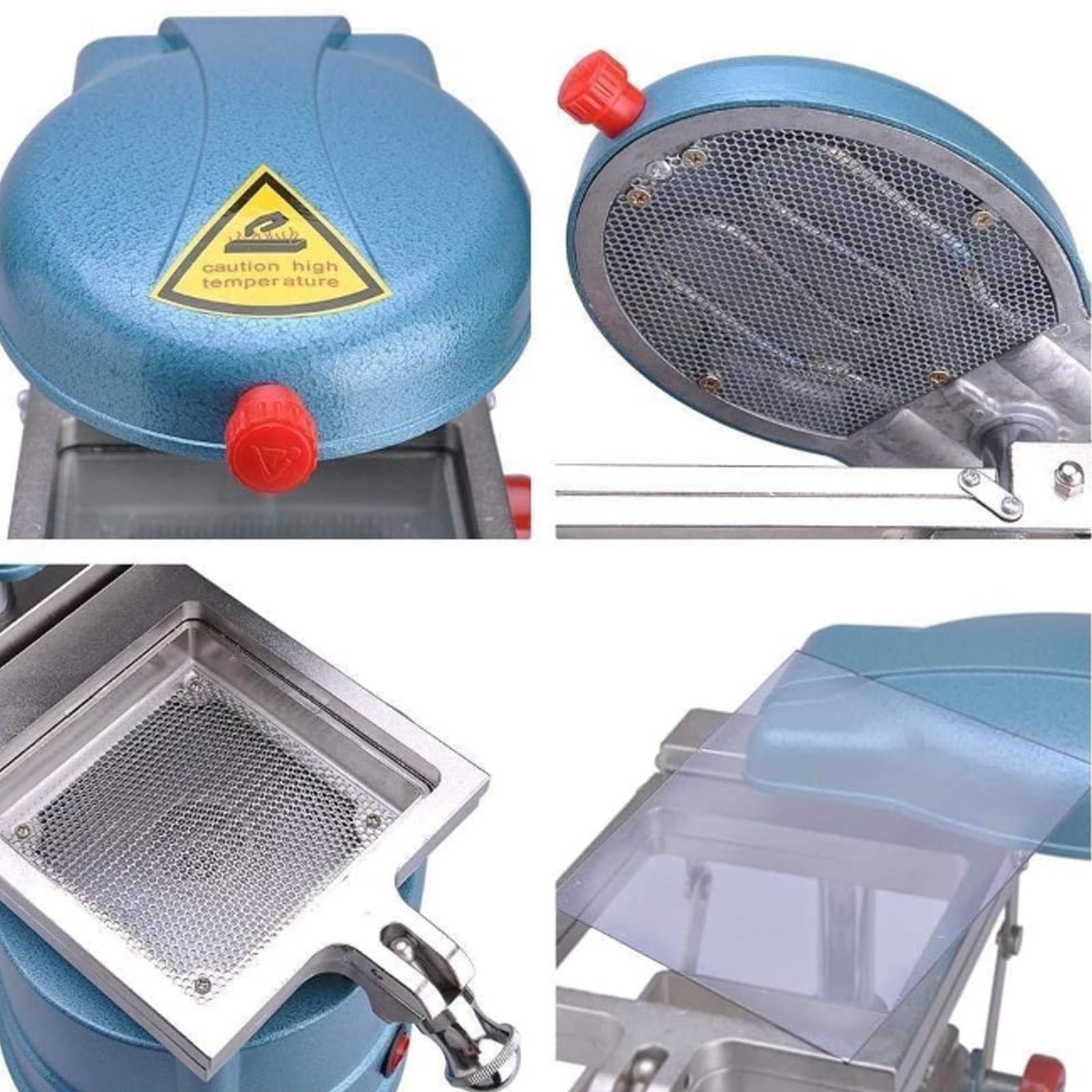 Máquina de termoformado al vacío para laboratorio dental, prensa para retenedores de ortodoncia, estampado al vacío con bola de acero