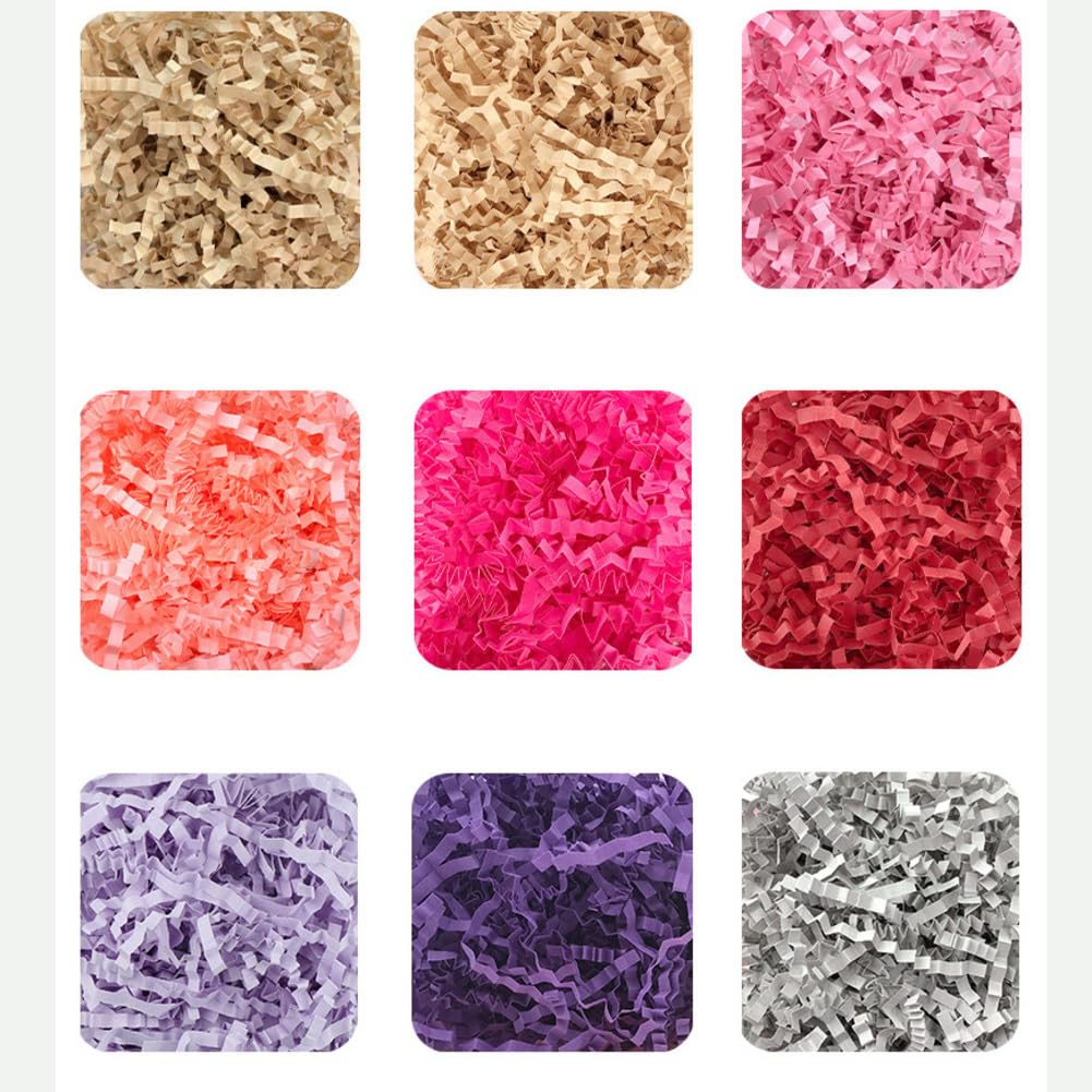 Raffia Hamper Shreds wiele kolorów, na festiwal, prezent, opakowanie dekoracyjne, rozdrobniony bibułka, materiał wypełniający do samodzielnego wykonania, dekoracja na Boże Narodzenie, Halloween