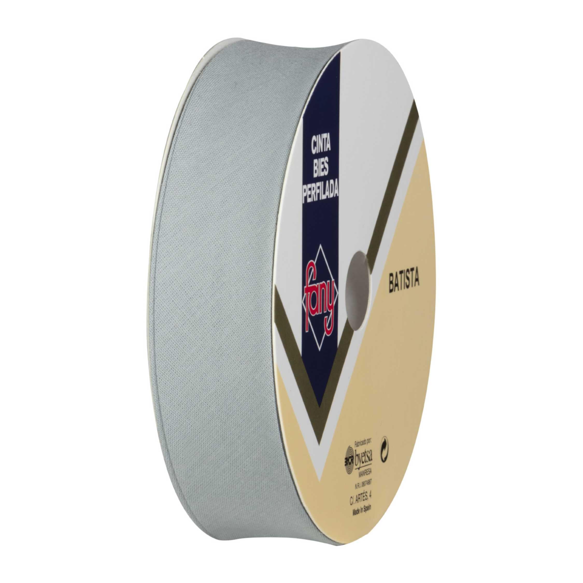 Discover Lifestyle & Fashion Fabrics Bias Binding Tape Polycotton Poly Cotton Sewing Piping Bunting Decorative Trim Edging Hemming Huge Colour Range | 18mm Wide (25 Metre Roll, Silver Grey)