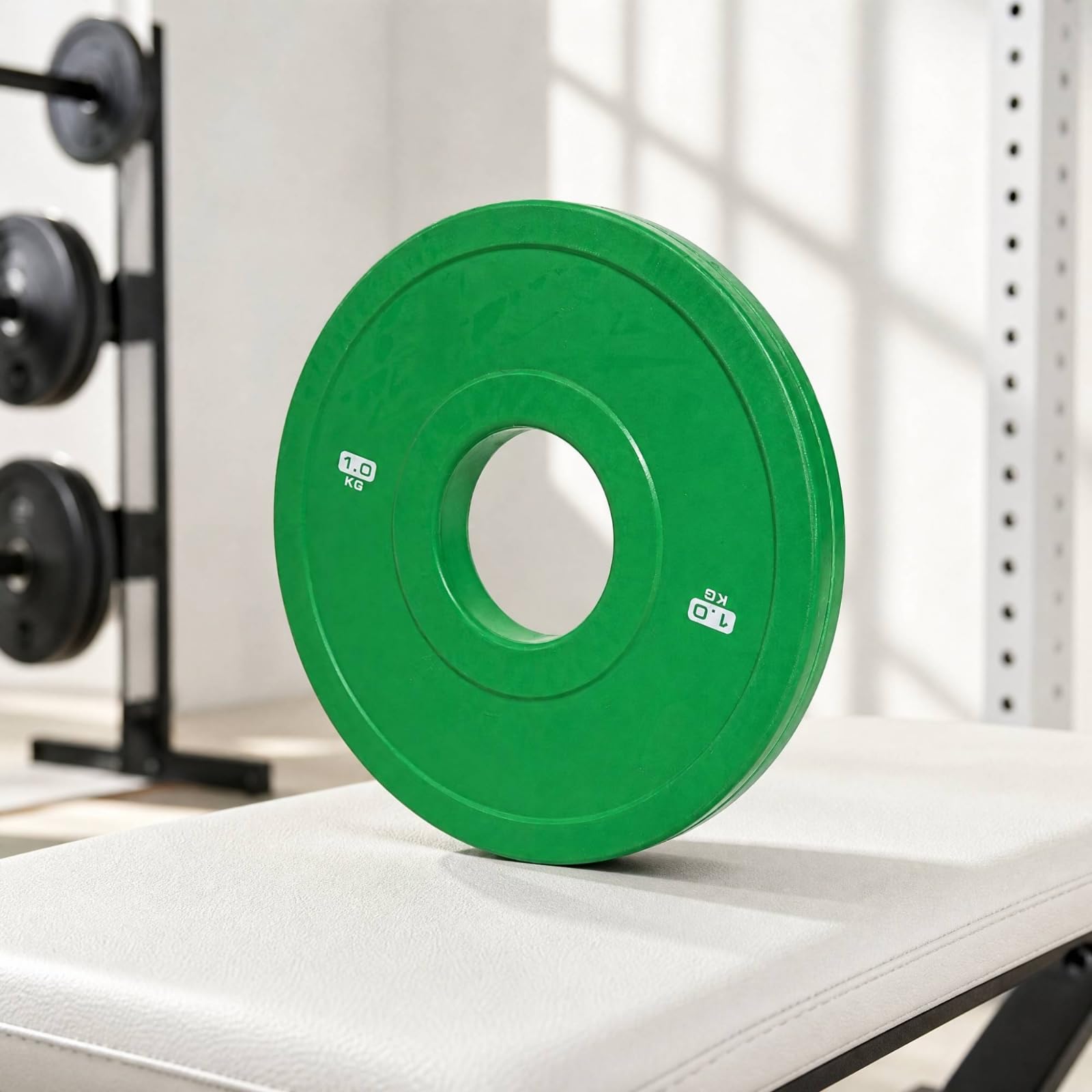 Ronyme Disque Fonte Enrobé Catchc Disque Musculation Principal 5,1 cm,1 Cm Massif pr Échauffement Travail Procédural