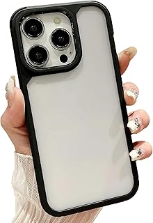 جراب حماية متين من البولي كربونات الصلب من Next Store متوافق مع 11 iPhone ، تصميم نحيف مضاد للصدمات مع حواف مرتفعة لحماية الشاشة والكاميرا، جراب شفاف مقاوم للخدش مع إطار أسود أنيق.