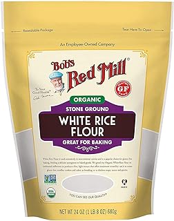 Bob's Red Mill Organic White Rice Flour, 24-ounce (Pack of 3)