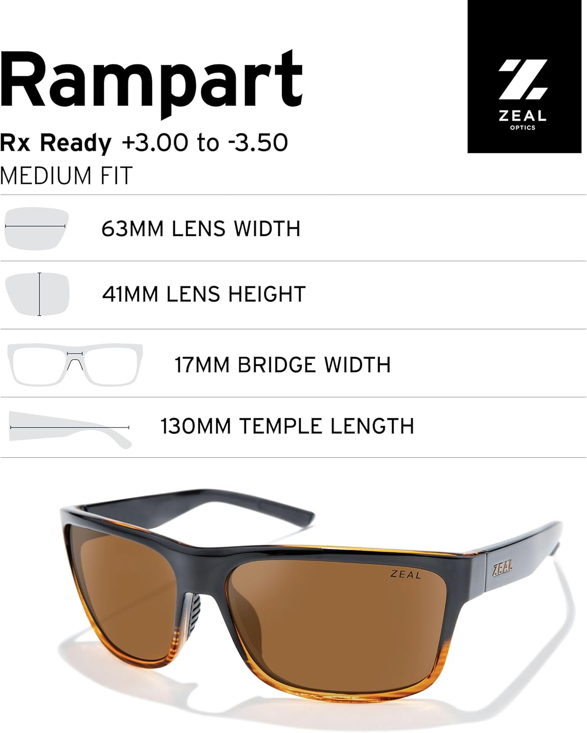 Zeal Optics Rampart | Plant-Based Polarized Sunglasses for Men & Women