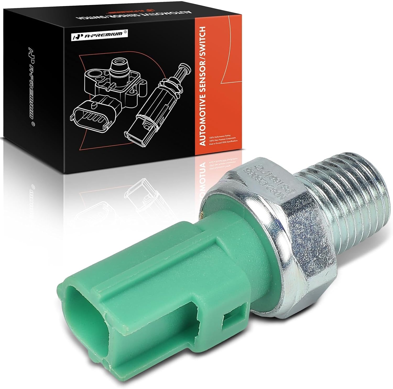 A-Premium Engine Oil Pressure Sensor [1 Pin] Compatible with Mazda 3 2004-2013, 6 2003-2008, 5, MX-5 Miata, CX-7, Tribute, 3 Sport & Land Rover Range Rover Evoque, Discovery Sport, LR2, 2.0L 2.3L 2.5L