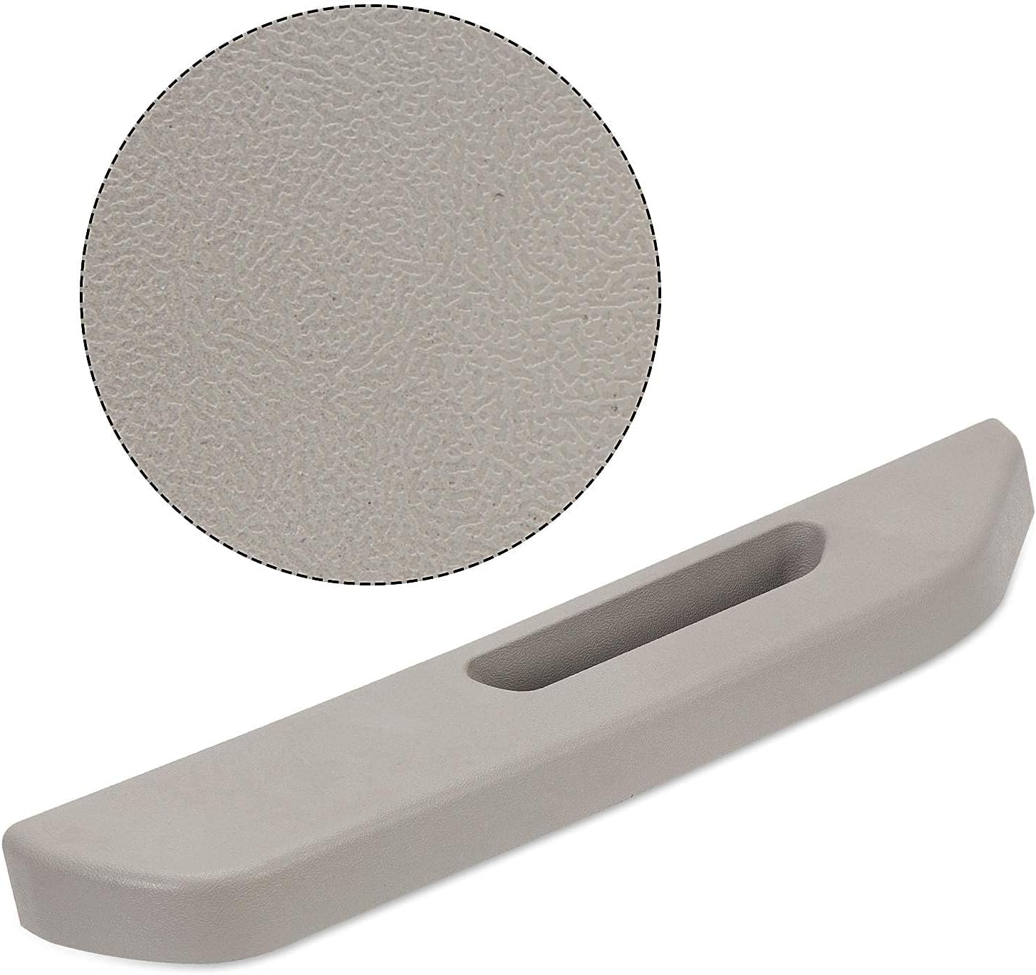 ECOTRIC Front Door Armrest Pads Left Gray Compatible with 1988-1994 Chevrolet GMC C/K Series C1500, C2500, C3500, K1500, K2500, K3500 - Replace for Part Number 15627855