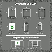 Vista 3 de Utopia Bedding Protector de colchón impermeable de tamaño completo, funda de colchón de rizo premium de 200 GSM, funda de cama suave y transpirable