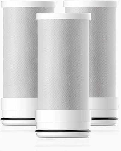 Mist RFMFS395 - Filtro de repuesto para sistemas de filtración montados en grifo reemplaza el filtro de bloque de carbono Mist MFS094 MFS095