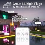 Feit Electric Prise de courant pour l'extérieur, WiFi Chaussettes à la terre étanches, Alexa et Google Assistant Compatibles, App Controllée, 15Amp Intérieur/extérieur 2 Wi-Fi/WP (2 Boîte)