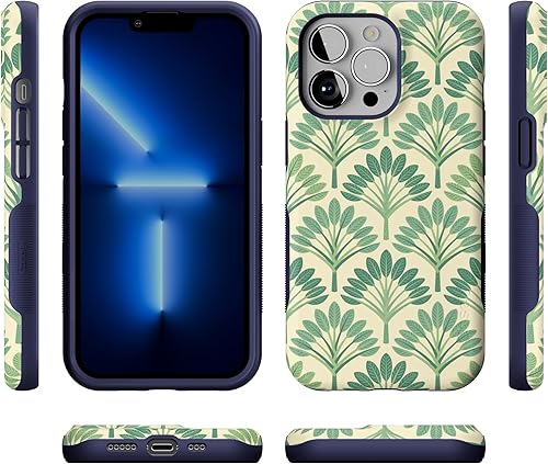 Vista 774 de Casely iPhone 13 Pro Case Compatible with MagSafe Blue Marble Case