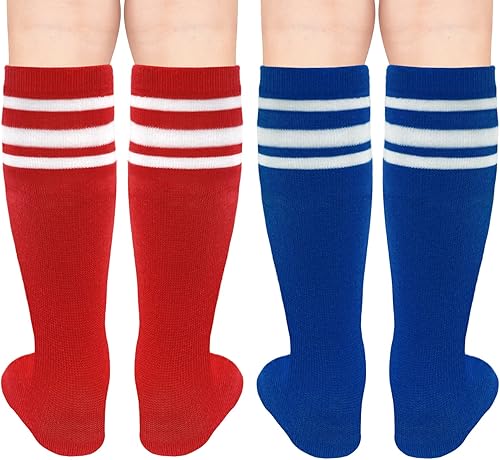 Miniatura 5 de Calcetines de fútbol para niños, calcetines de fútbol para niñas, calcetines de fútbol para niños, calcetines de tubo con rayas para niños pequeños