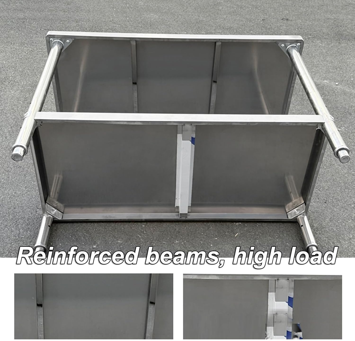 304 Stainless Steel Workbench Commercial Cooktop Stand Restaurant Chopping Casework Table Multifunctional Preparation Table Solid Structure Thickened Workbench(80x40x80cm)