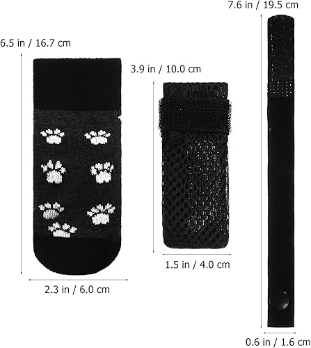 Miniatura 6 de 1 juego de gorras de uñas para gatos, calcetines de rasgado para gatos, gorras para garras de gato, calcetines de rasgado