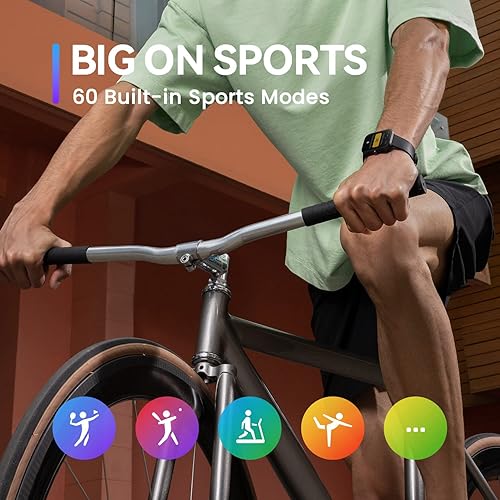 Miniatura 5 de Amazfit Bip 3 - Reloj inteligente para iPhone Android, rastreador de fitness con pantalla grande de 1.69 pulgadas, duración de la batería de 14