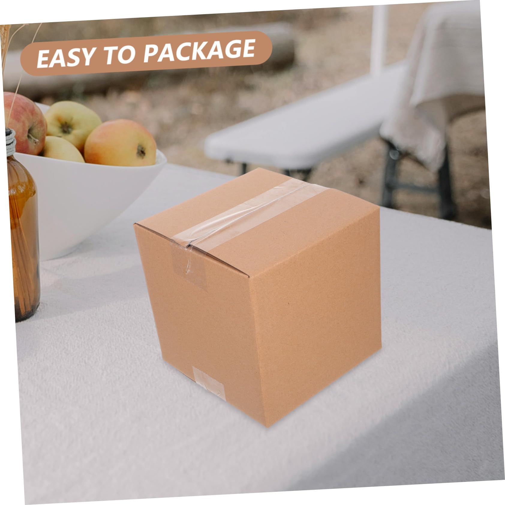 Veemoon 15 Piezas Caja Exprés Cuadrada de Cartón para Envío Cajas de Embalaje Marrones Pequeñas para Mudanzas y Envíos de Paquetes Pequeños