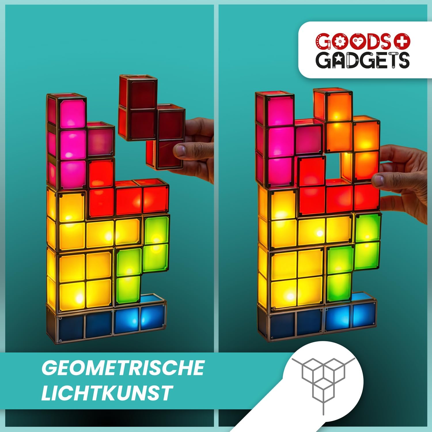 LAMPE TETRIS MODULABLE – POUR CEUX QUI ONT DU STYLE (ET UN MINIMUM DE BON GOÛT) - Vue 3