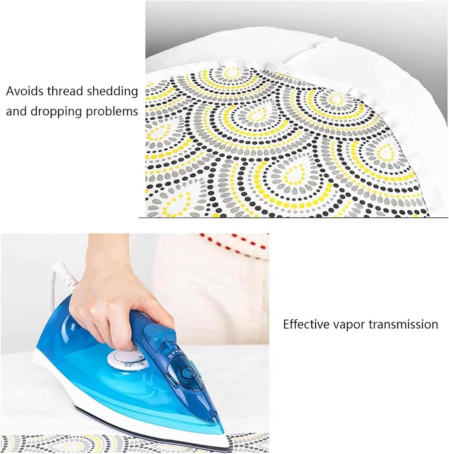 Ironing board cover, Extra Heavy Iron Board Covers, Washable Replacement Cover, Heat Insulation(Gray,43x14inch)
