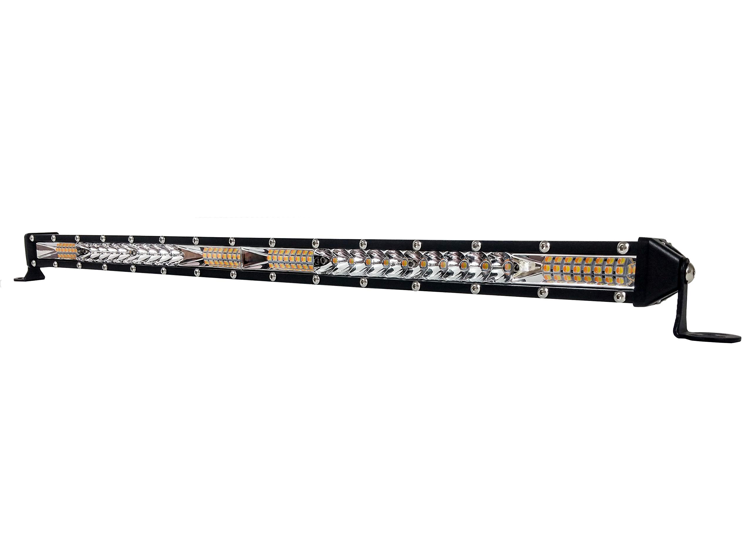 M-Series Ultra Slim High Output LED Mini Light bar (20 inch, Amber & White LED)