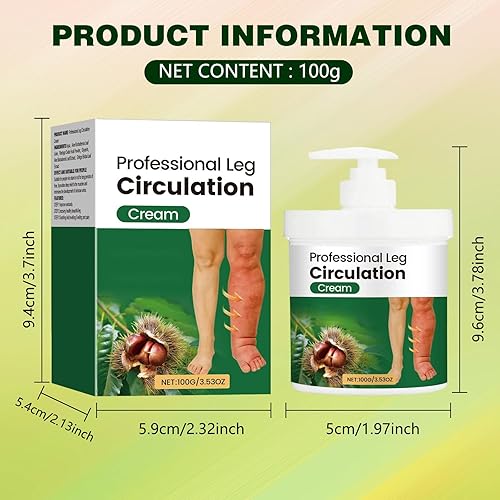 Miniatura 7 de Bálsamo para piernas hinchadas,Crema profesional de circulación de piernas,Crema de piernas fácil,Alivio del edema para piernas y pies,Bálsamo para