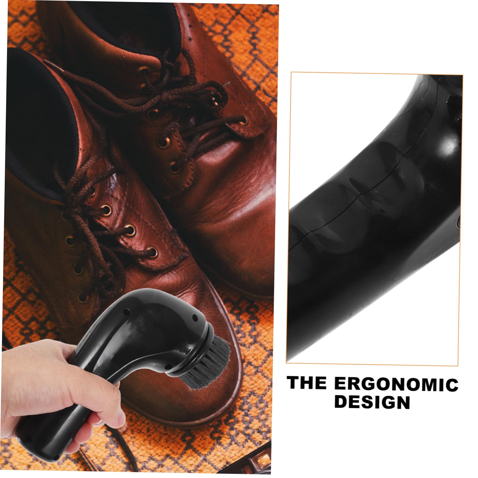 LIFKOME Cireuse à Chaussures Électrique Rechargeable Brosse Manuelle pour Polissage Kit Entretien avec Accessoires pour Et Chaussures Utilisation Pratique Et Ergonomique
