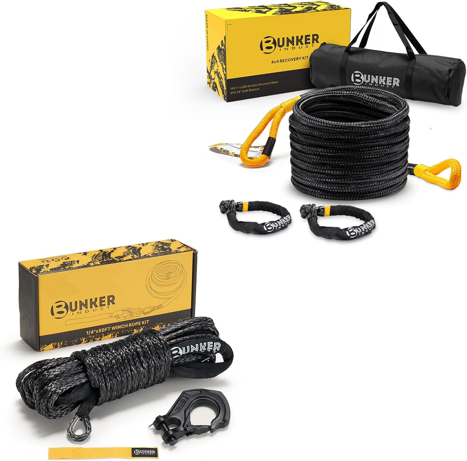 RSPYOAG Winch Rope Synthetic Winch Rope Line Cable 1/4" X 50 Ft 8300 LBS Synthetic - View #9