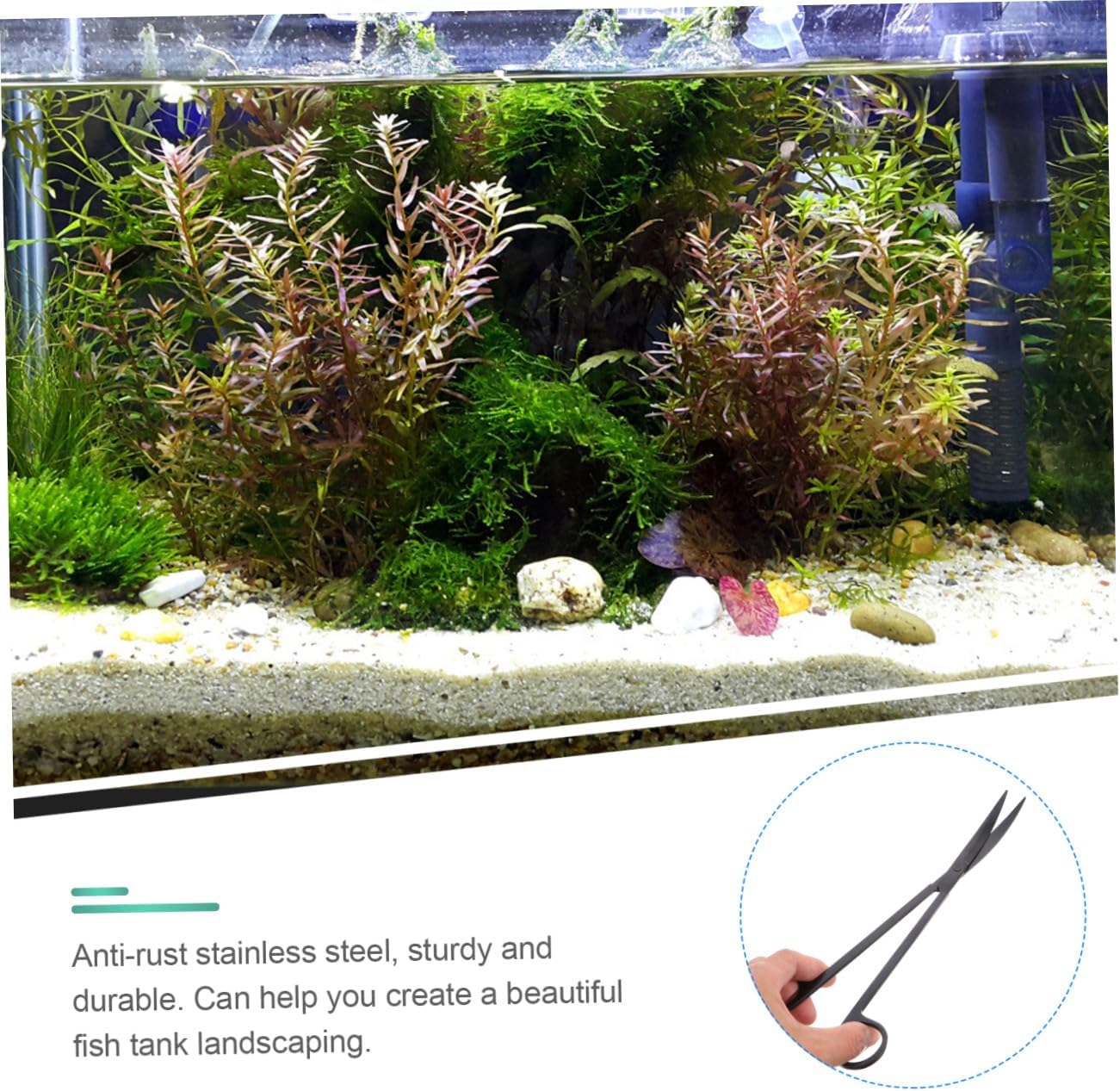 Happyyami 3pcs Set Fish Tank Cleaning Tool Aquarium Tools Kits Aquatic Plants Aquascaping Tools Aquarium Spatula Tool Water Plants Kit Water Plants Kit