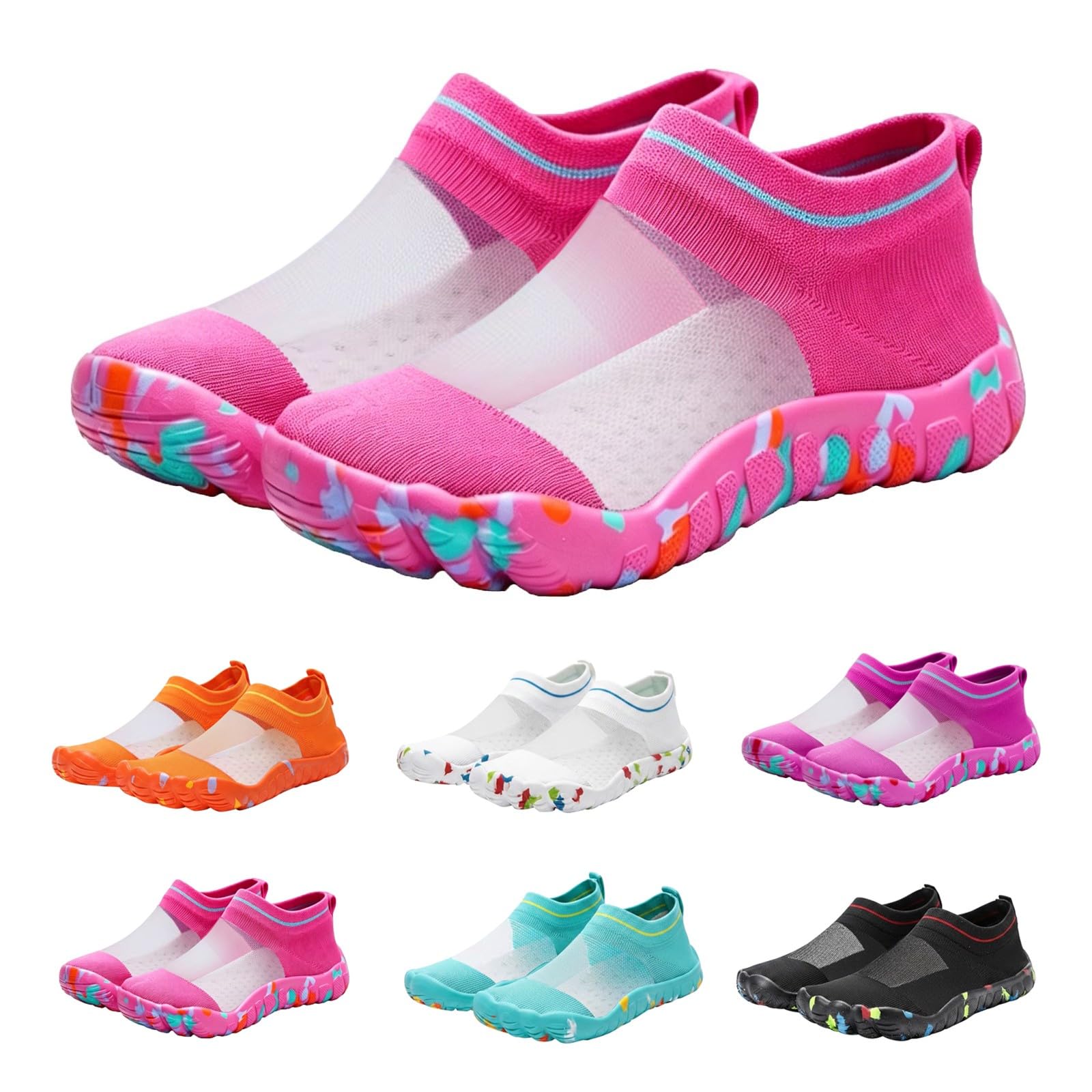 Zapatos de Agua Barefoot Unisex Cómodas Antideslizantes Escarpines Piscina | Barefoot Mujer Hombre Ligera Cómoda Zapatillas Transpirable de Secado Rápido Calzado Antideslizante para Playa Piscina
