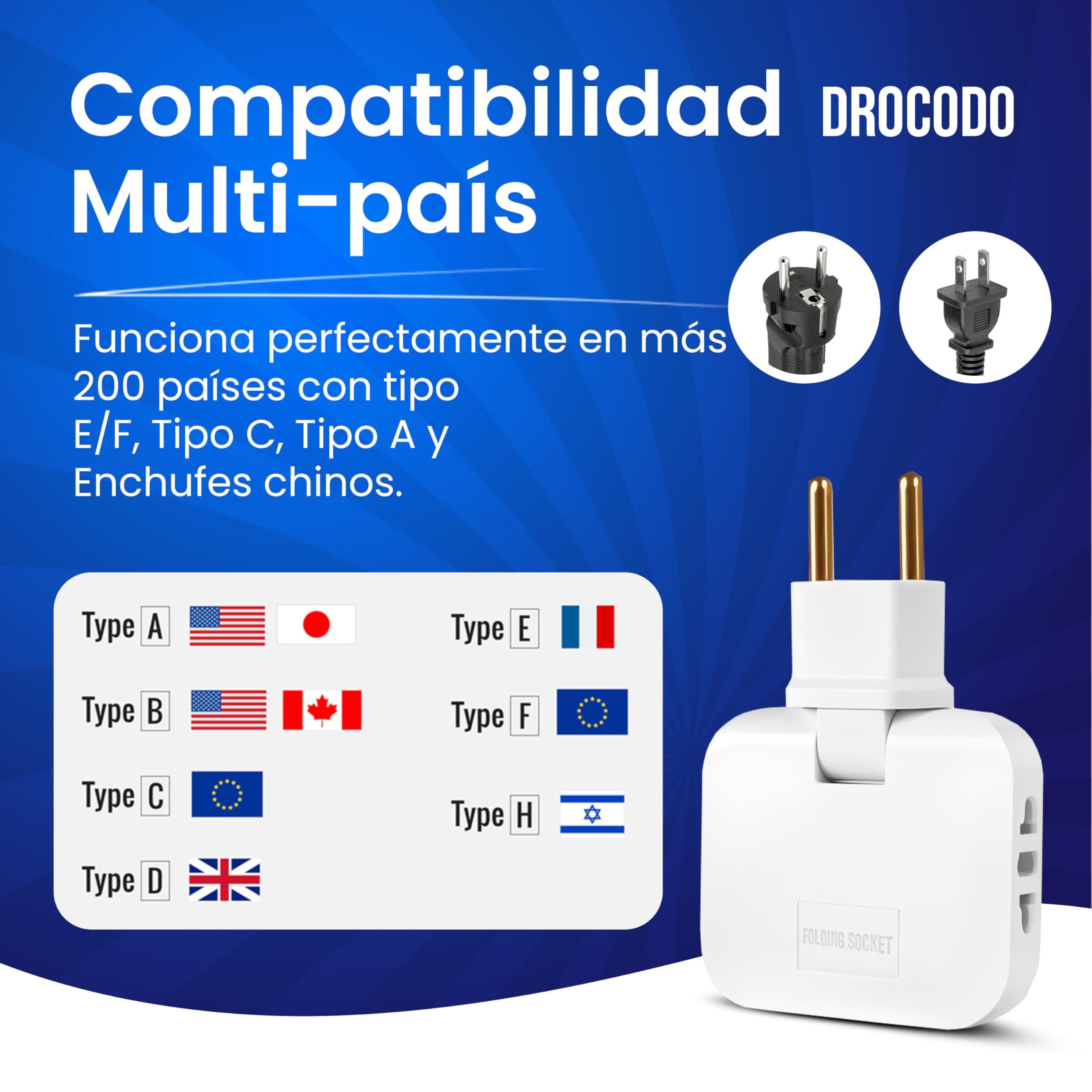 【Pack de 1-2 - 3 y 4 】 Ladron enchufes Plano | Enchufe Plano Pared extraplano de 3 Tomas Giratorio 180º | ladrón Enchufe | enchufes Planos detras Muebles | ladron Enchufe | Ladrones para enchufes — view 5