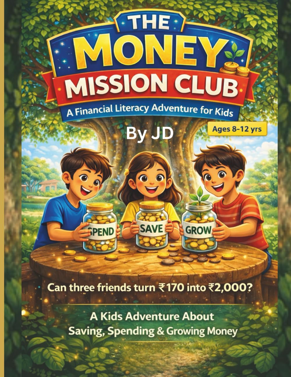 The Money Mission Club: A Financial Literacy Adventure for Kids: Learn Saving, Spending, Earning, and Investing Through a Fun Story (Ages 8–12).
