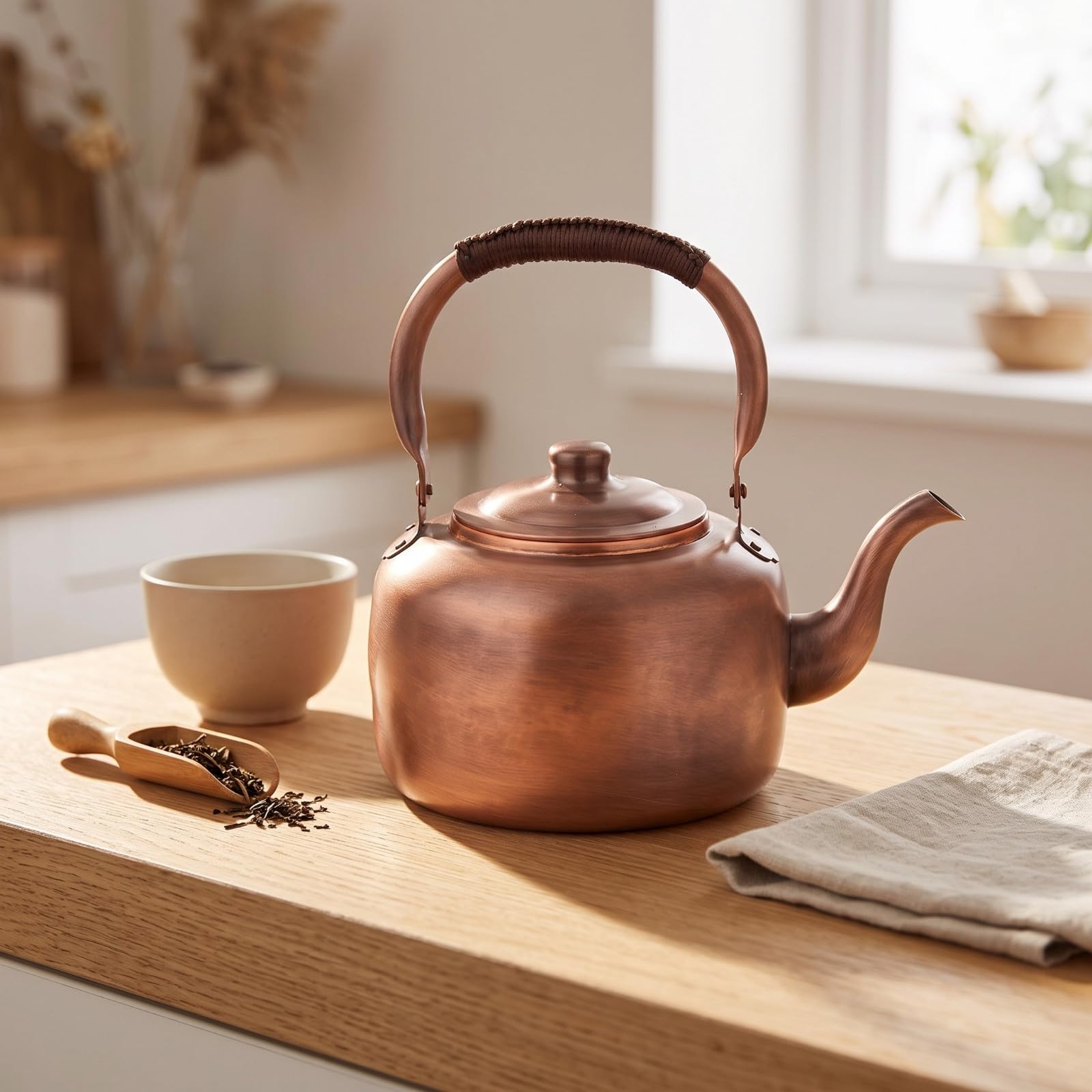 kowaku Billoire à Thé Haute Qualité Vaisselle | Bec Verseur Incurvé, Style Vintage Classique, 3L, Sifflement