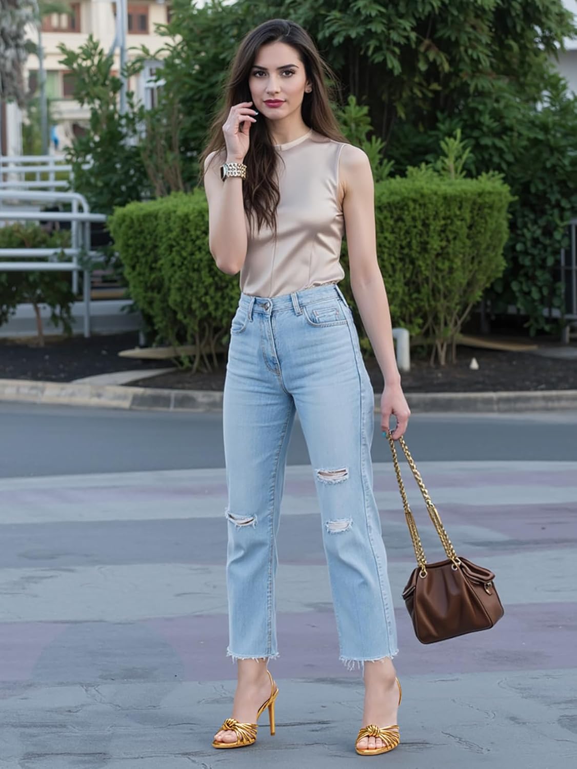 TNYNFBEB Womens Stiletto High Heel Open Toe Sandals Slingback Slip-on Prom Wedding Dress Basic Classic Patent Leather Summer 3.9 Inches Heels - Image 4