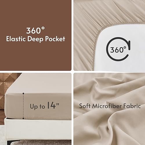 Miniatura 56 de MUXHOMO Juego de edredón Queen de 7 piezas, cama reversible en una bolsa, tamaño Queen, juego de ropa de cama para todas las estaciones con edredón