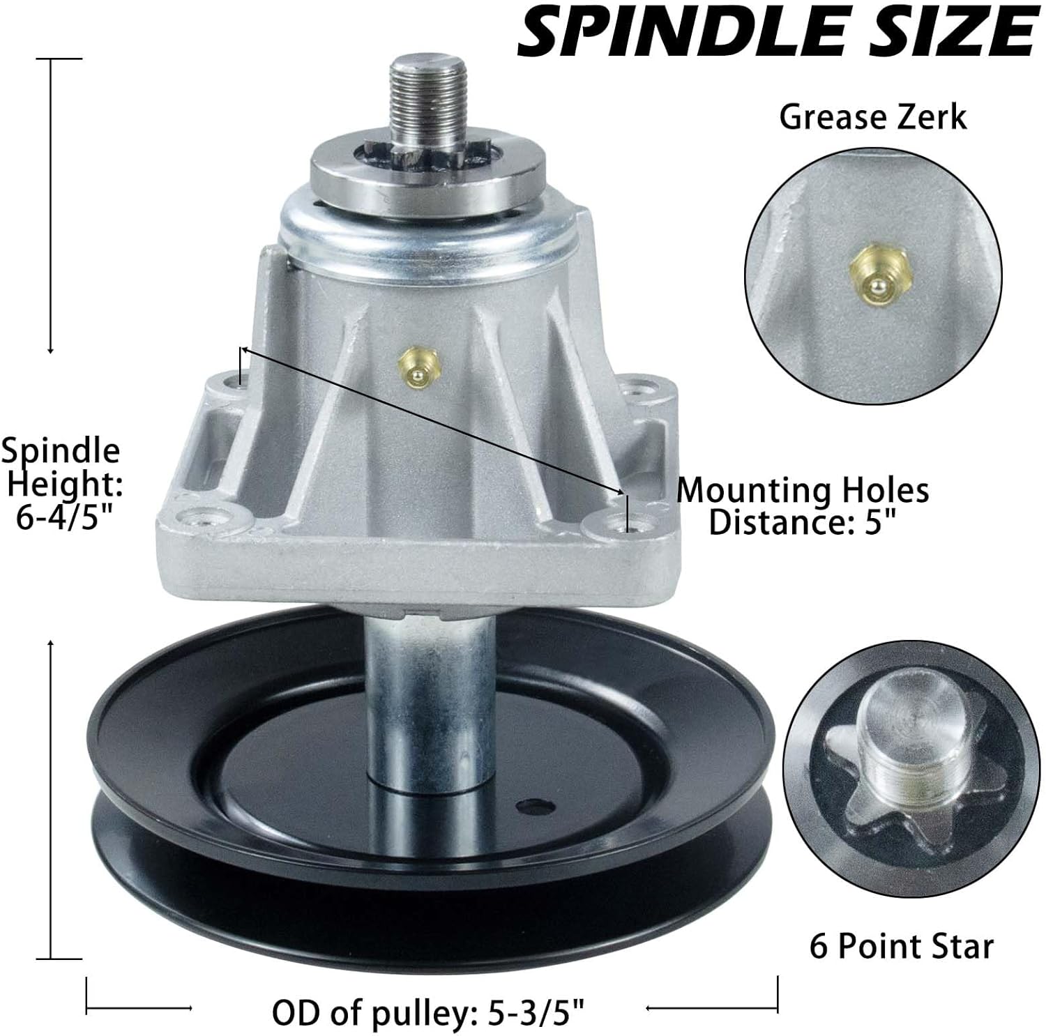 3 Pack 618-0660 Spindle Assembly Replaces Cub Cadet 918-0625B, 918-0660, 618-0660, 618-0625, 918-04137, 918-04137A for Cub Cadet i1046, LT1045, LT1046, White Outdoor LT2200 Lawn Tractors