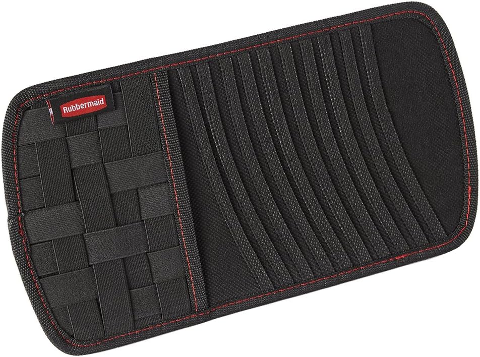 Rubbermaid Automotive Sun Visor Car Accessory: CD/DVD/Blu-ray Disc Storage Organizer with Elastic Grid