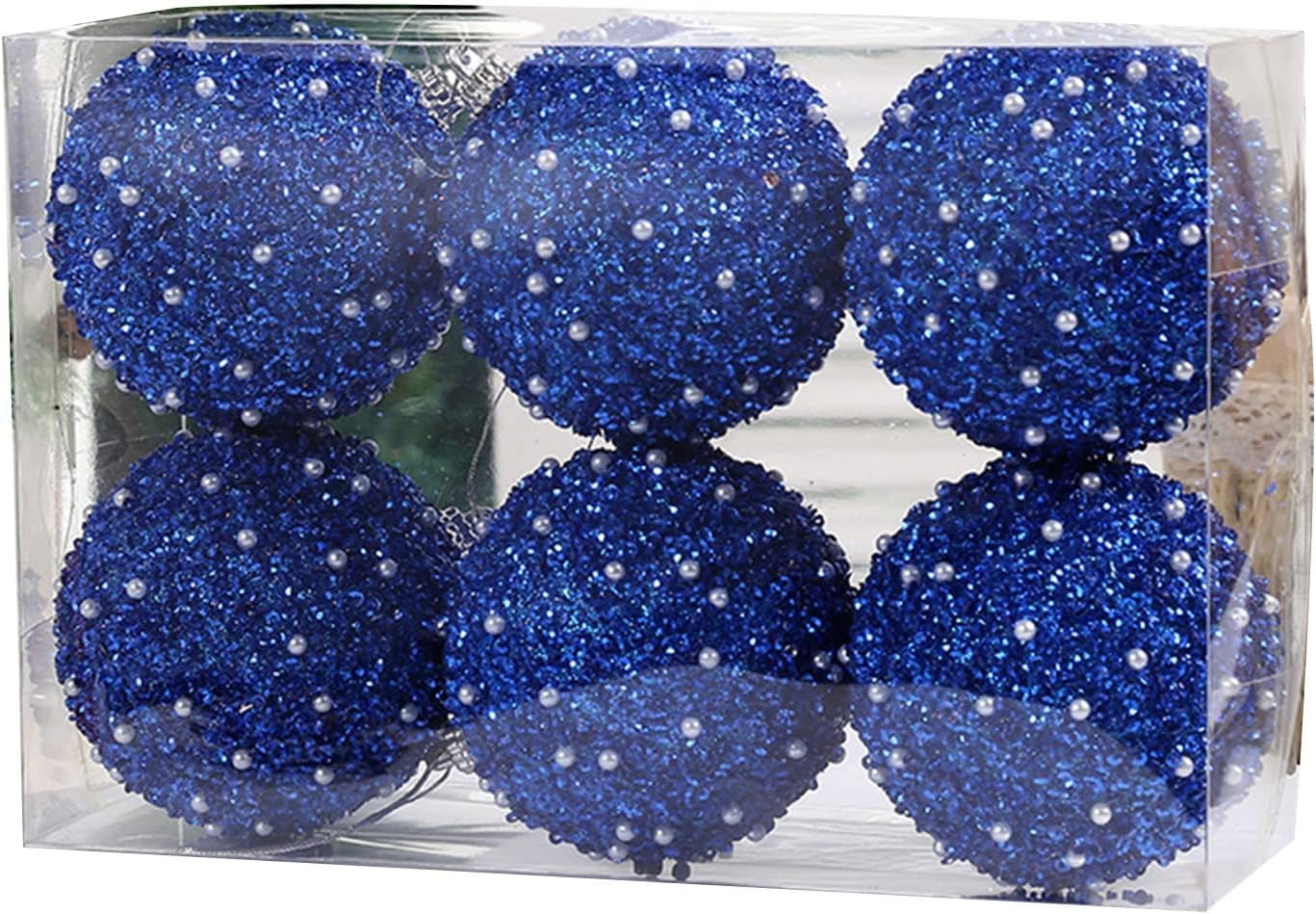 Christmas Tree Ornaments Red Green White Crystal Ornaments