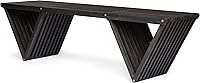 Christopher Knight Home Esme Outdoor Acacia Wood Bench, Dark Gray Wire-Brush Finish for Patio Dining